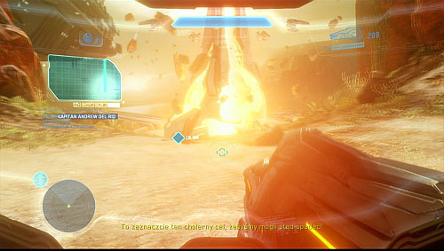 When field goes down, leave tank and go to the next target - Terminal 4 - Reclaimer - Halo 4 - Game Guide and Walkthrough