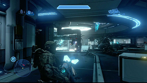 At first door you find chest with Holograms - Lift up the cover - Composer - Halo 4 - Game Guide and Walkthrough