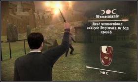 After the fight, a Hufflepuff student will approach you and ask to show him the Protego spell - Ginny and the Potions Club - Walkthrough - Harry Potter and the Half-Blood Prince - Game Guide and Walkthrough