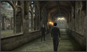 A conversation with Dumbledore will begin [1] - Dumbledore, McGonagall and Quidditch - Walkthrough - Harry Potter and the Half-Blood Prince - Game Guide and Walkthrough