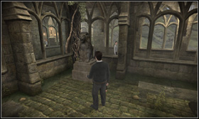 The second lion can be found in the corner of the Courtyard Entrance - Stone lions - Harry Potter and the Half-Blood Prince - Game Guide and Walkthrough