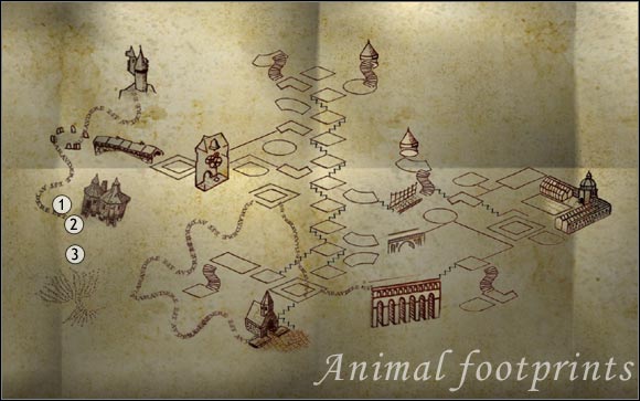 1 - Animal footprints - Encyclopedia - Harry Potter and the Order of the Phoenix - Game Guide and Walkthrough