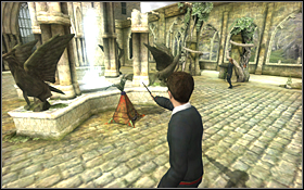 You'll have to do the same (well, not exactly the same) with other two courtyards - Dumbledore's Army tasks, part 2 - II - Walkthrough - Harry Potter and the Order of the Phoenix - Game Guide and Walkthrough