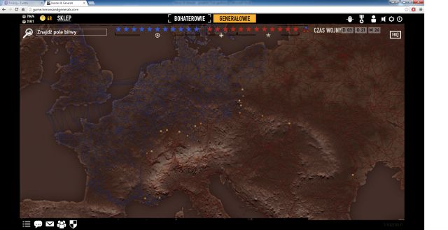 A view on the map available in the War mode - its quite impressive! - What is the War mode? - War mode - Heroes & Generals - Game Guide and Walkthrough
