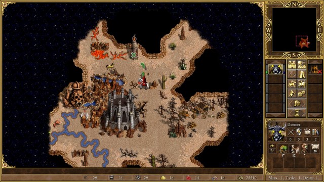 Pillars of Fire reveal a small area around them. - Groundbreaking - Campaign - Dungeons and Devils - Heroes of Might & Magic III: HD Edition - Game Guide and Walkthrough