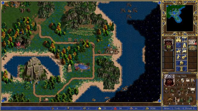 The green arrow represents the movement range of the hero, while the bronze one the inaccessible area. - Movement around the map - Information about gameplay - Heroes of Might & Magic III: HD Edition - Game Guide and Walkthrough