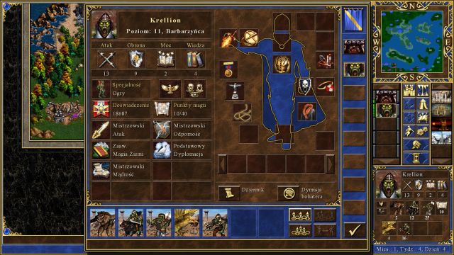 A partly equipped hero. - Artifacts - Heroes of Might & Magic III: HD Edition - Game Guide and Walkthrough