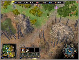 A hole in the ground indicates the spot where the treasure was. - Missions I, II, III - Campaign 4: The Warlock - Heroes of Might and Magic V - Game Guide and Walkthrough