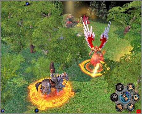 The Fallen Angel will gladly join your army - same with every Haven unit colored red. - Campaign 1, Mission 4 - Negotiations - Campaign 1 - Freyda's Dilema - Heroes of Might and Magic V: Hammers of Fate - Game Guide and Walkthrough