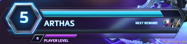 After you finish a game with a hero, youll get experience points shown by the blue progress bar - Heroes - free rotation, skills, development - Heroes of the Storm - Game Guide and Walkthrough