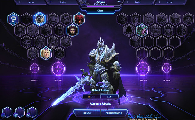 When you choose the game mode, select a hero - Starting the game - How to start - Heroes of the Storm - Game Guide and Walkthrough