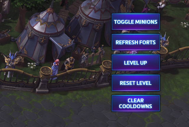Using the panel in the upper right corner, you can quickly level up the character without killing any minions to try all the skills or reset them - Shop - How to start - Heroes of the Storm - Game Guide and Walkthrough