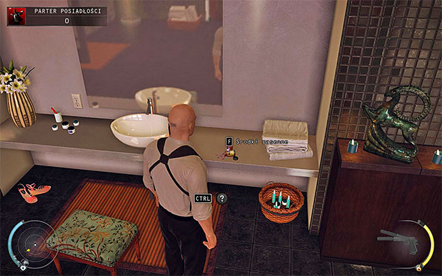 Another method of neutralizing the head of the security is to use sleeping pills - Mansion ground floor - 1: Personal Contract - Hitman: Absolution - Game Guide and Walkthrough