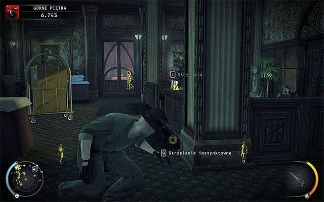 Surroundings of the closed elevator on the eighth floor are guarded by at least 2-3 enemies - Upper floors - Getting to room 899 - 3: Terminus - Hitman: Absolution - Game Guide and Walkthrough