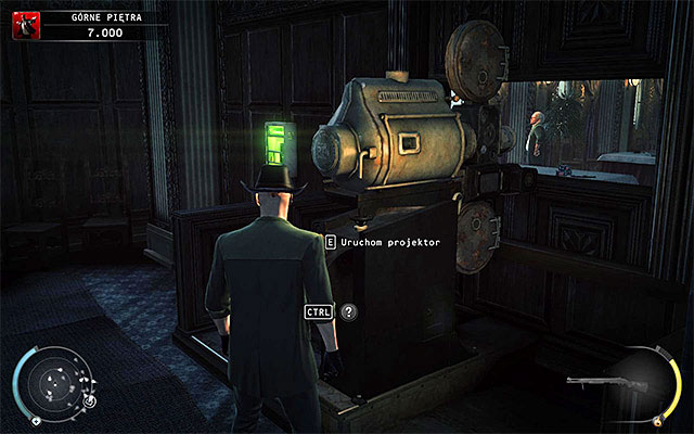 A small projector room is occupied by two guards - Upper floors - Getting to room 899 - 3: Terminus - Hitman: Absolution - Game Guide and Walkthrough