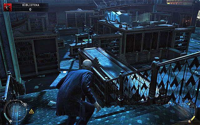 A balcony where you've started this stage can be left in two ways - The Library - Crossing the first part of the library - 4: Run For Your Life - Hitman: Absolution - Game Guide and Walkthrough