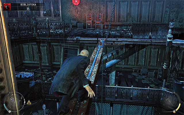 There is only one more thing to do - walking over a metal bean shown on the above screen - The Library - Crossing the second part of the library - 4: Run For Your Life - Hitman: Absolution - Game Guide and Walkthrough