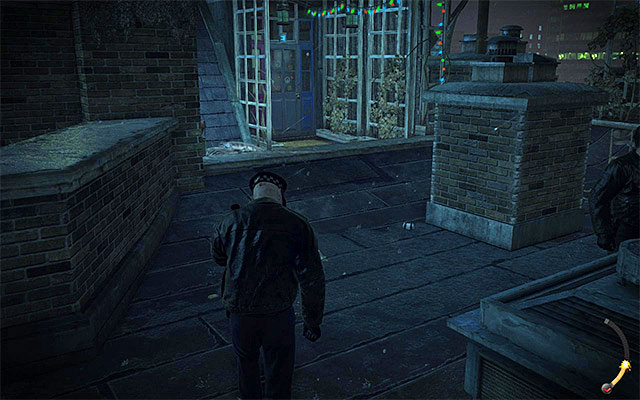After reaching the cover located closest to the entrance to the residential building, wait until officers end their conversion - Pigeon coop - 4: Run For Your Life - Hitman: Absolution - Game Guide and Walkthrough