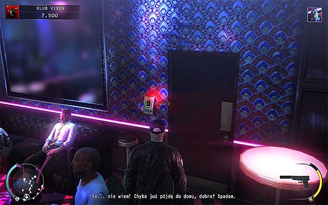 In order to leave the club you have to get to the back room and you can achieve it in two different ways - The Vixen Club - Getting out of the club - 5: Hunter and Hunted - Hitman: Absolution - Game Guide and Walkthrough