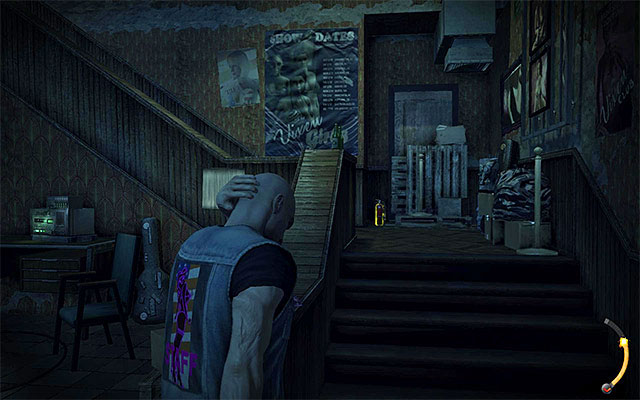 Your current objective is to get to the upper floor and this can be achieved in two ways - Dressing Rooms - 5: Hunter and Hunted - Hitman: Absolution - Game Guide and Walkthrough
