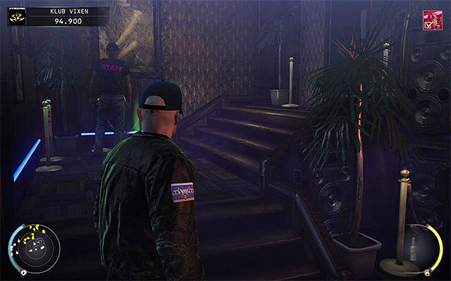 The second method is to use the door located near private booths for guests - The Vixen Club - Getting out of the club - 5: Hunter and Hunted - Hitman: Absolution - Game Guide and Walkthrough