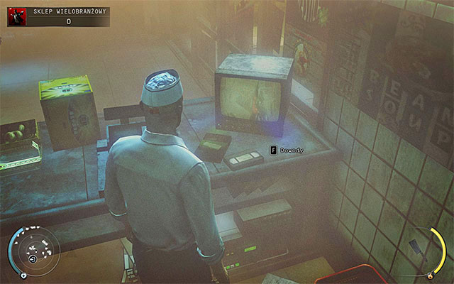 At the back of the store you can find many items, e - Convenience Store - Getting to the exit - 5: Hunter and Hunted - Hitman: Absolution - Game Guide and Walkthrough