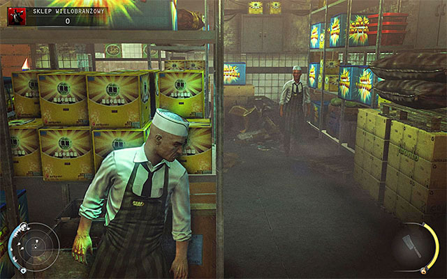 Regardless of the method you used to get inside, you start at the back of the store, specifically in the kitchen, the storeroom or in a small cold store - Convenience Store - Getting to the exit - 5: Hunter and Hunted - Hitman: Absolution - Game Guide and Walkthrough