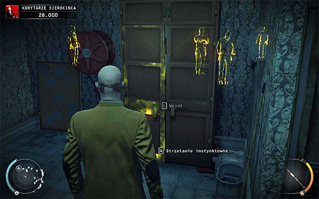 If you've reached the ground floor with the stairs located near the elevator shaft (close to the starting place), then you'll find yourself in a small area, where you won't initially encounter anyone - Orphanage Halls - Exploring the ground floor of the orphanage - 6: Rosewood - Hitman: Absolution - Game Guide and Walkthrough