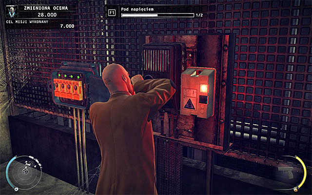 Stop at the place shown on the above screen and place fuses into right holes - Orphanage Halls - Restoring power - 6: Rosewood - Hitman: Absolution - Game Guide and Walkthrough