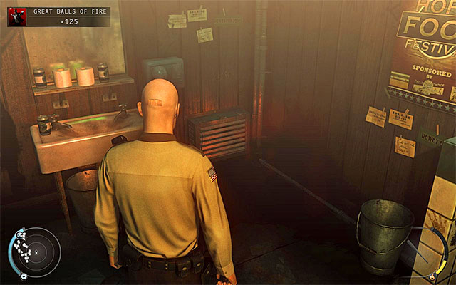 Another method is using the ventilation shaft shown on the above screen - Great Balls of Fire - Getting to the bartender without a fight - 7: Welcome to Hope - Hitman: Absolution - Game Guide and Walkthrough