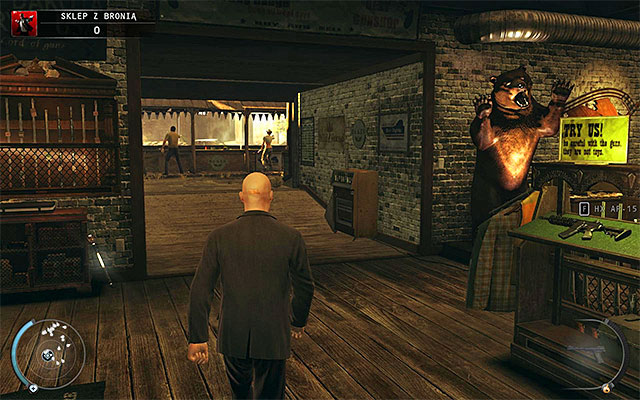 Start with getting to the shooting range with one of available passages, for example the one located near the starting place (screen above) - Gun Shop - Winning the shooting range contest - 8: Birdie's Gift - Hitman: Absolution - Game Guide and Walkthrough