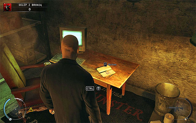Inside the bunker you'll find first of all a notebook with the safe combination - Gun Shop - Getting the key to the cabinet - 8: Birdie's Gift - Hitman: Absolution - Game Guide and Walkthrough
