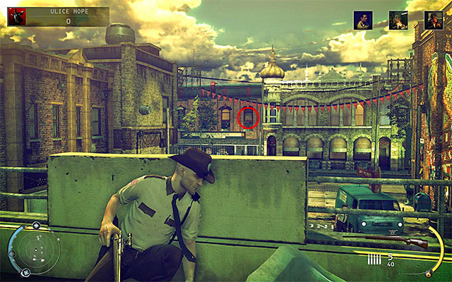The best place to shoot a sniper rifle is a balcony of the car garage (screen above), especially that a successful action is connected with completing one of additional challenges - Streets of Hope - Murdering Tyler Colvin - 9: Shaving Lenny - Hitman: Absolution - Game Guide and Walkthrough