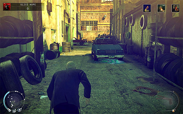 Less obvious way to get to the scrapyard is crossing by the garage located at back of the barbershop - Streets of Hope - Murdering Gavin LeBlond - 9: Shaving Lenny - Hitman: Absolution - Game Guide and Walkthrough