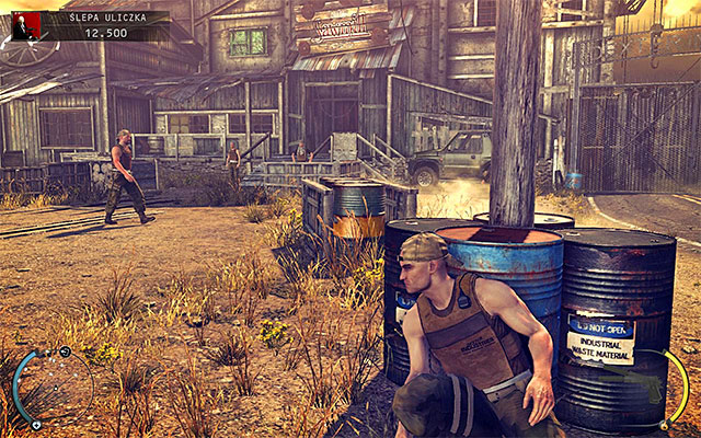 If you play on one of lower difficulty levels then you can try to get to the main sawmill entrance shown on the above screen, although you would have to use then Instinct regularly to hide your identity - Dead End - Locating sawmill entrance - 11: Dexter Industries - Hitman: Absolution - Game Guide and Walkthrough