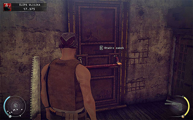 Regardless whether you have chosen the main or side entrance to sawmill, you have to reach the door shown on the above screen - Dead End - Locating sawmill entrance - 11: Dexter Industries - Hitman: Absolution - Game Guide and Walkthrough