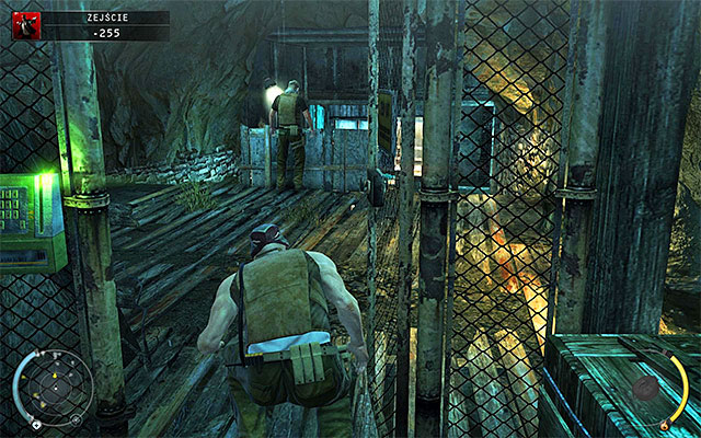 Wait until it gets safe here and only after that start your actions, heading towards the bridge - Descent - Getting into mines - 11: Dexter Industries - Hitman: Absolution - Game Guide and Walkthrough