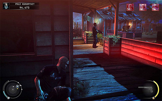 The easiest way to get to the command post is to use all of the remaining instinct, however you would also have to be wearing the Agencys soldier disguise - Cornfield - Reaching the command post - 14: Attack of the Saints - Hitman: Absolution - Game Guide and Walkthrough
