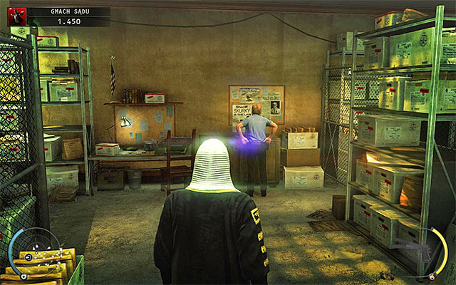 Right from the place where the judge resides, you can find an evidence room with many types of weapons and a ventilation shaft which can be used to bypass the door leading to the cells - Courthouse - Exploring the courthouse - 15: Skurkys Law - Hitman: Absolution - Game Guide and Walkthrough