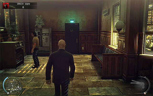A door shown on the above screen leads to the back of the courthouse - Courthouse - Exploring the courthouse - 15: Skurkys Law - Hitman: Absolution - Game Guide and Walkthrough
