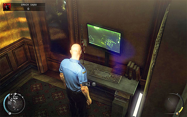 Less obvious solution is to use a computer terminal, located in the small right room (screen above) - Courthouse - Getting to the holding cells in judge disguise - 15: Skurkys Law - Hitman: Absolution - Game Guide and Walkthrough
