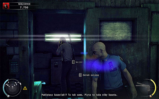 Again, I do not advise to hurry, because there is a single enemy in a side room you're passing by and he could notice you - Prison - 15: Skurkys Law - Hitman: Absolution - Game Guide and Walkthrough