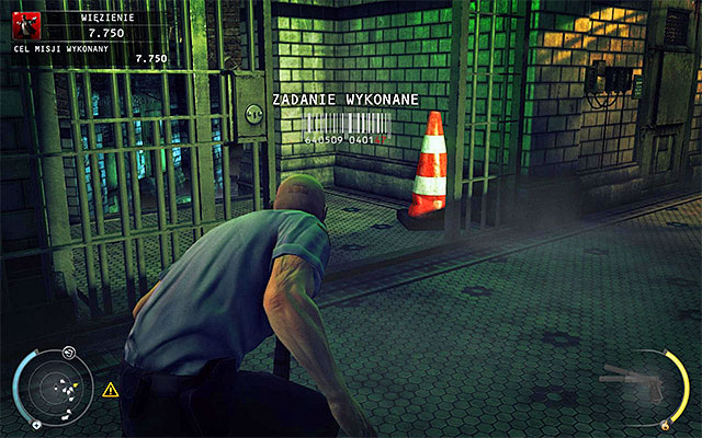 Exit the guard-room and quickly move to the newly unlocked passage, trying to do this before enemies return to their posts - Prison - 15: Skurkys Law - Hitman: Absolution - Game Guide and Walkthrough