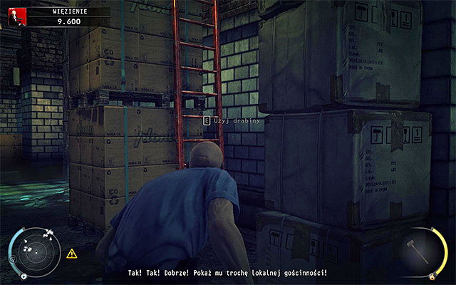 Carefully approach the largest area in the prison, where policemen organize illegal prisoners' fights - Prison - 15: Skurkys Law - Hitman: Absolution - Game Guide and Walkthrough