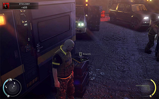 Before you go any further, it would be good to use a throwable item to lure out one of the enemies in order to obtain Agency grunt disguise - Outgunned - 16: Operation Sledgehammer - Hitman: Absolution - Game Guide and Walkthrough