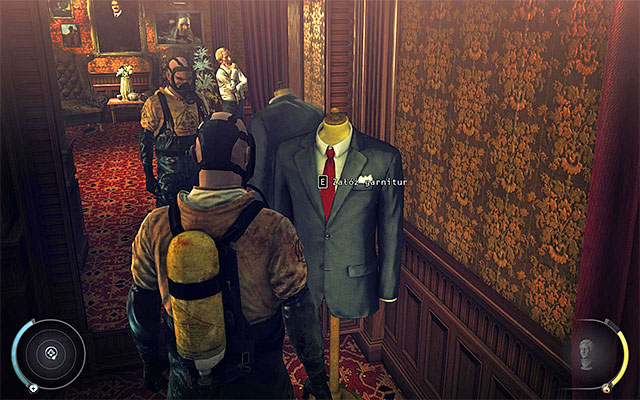 Once you get inside the tailor shop of Tommy Clemenza, go to the dressing room shown on the above screen and interact with the suit prepared for Hitman - Tailor shop - 17: One of a Kind - Hitman: Absolution - Game Guide and Walkthrough