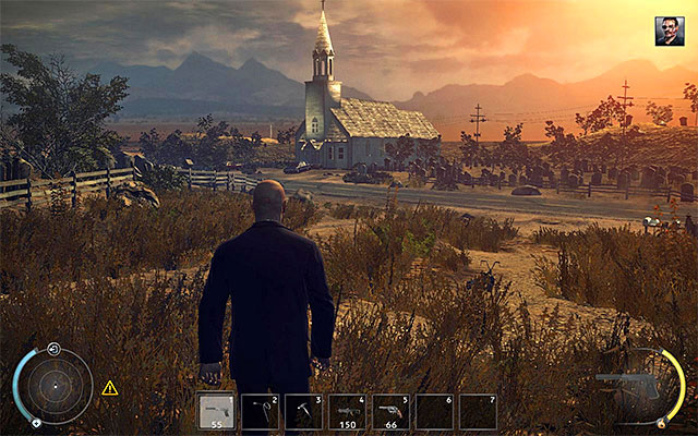 Once you regain control over Agent 47, head to the church visible in a distance, where sheriff Skurky is hiding in - Outskirts - 16: Operation Sledgehammer - Hitman: Absolution - Game Guide and Walkthrough