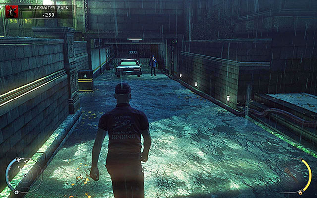 The third possibility to get inside the building is crossing the ventilation shaft - Blackwater Park - Getting inside the residential building - 18: Blackwater Park - Hitman: Absolution - Game Guide and Walkthrough