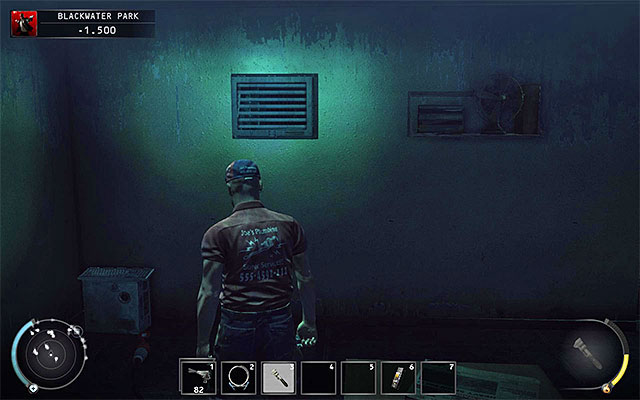 The shaft entrance can be found in one of rooms adjacent to the guardhouse and is shown on the above screen - Blackwater Park - Getting inside the residential building - 18: Blackwater Park - Hitman: Absolution - Game Guide and Walkthrough