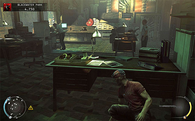In the security room you can encounter at least two enemies, even on lower difficulty settings - Blackwater Park - Unlocking access to the lift - 18: Blackwater Park - Hitman: Absolution - Game Guide and Walkthrough